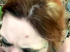 caught in forest begging for rough action