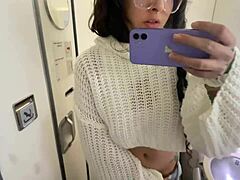 look how i pee on my trip to europe i was on the plane with my croatian lover