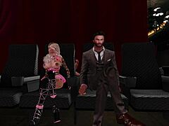 watching a movie in the screening room with friends 🎥