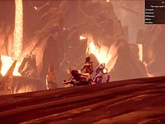 Breeding female succubus level 4 with monster cock oral and big tits 😈