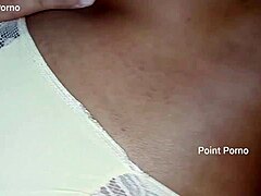 Friend left for beer, I ate his wife's pussy and came inside