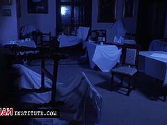 Intense Emotions in Lesbian Party with Strap-On Anal and Big Tits Action