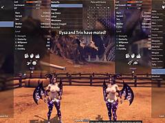 Breeding female succubus level 4 with monster cock oral and big tits 😈