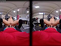 vrconk petite girl fucked by fat cock at gym in pov