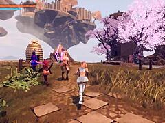 Breeding female succubus level 4 with monster cock oral and big tits 😈