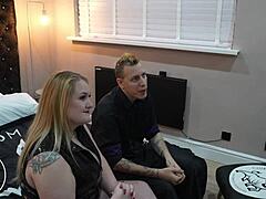 Sissy cuckold watches femdom hotwife take black cock. She humiliates him with old interracial action.