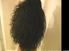 Island Hottie from Trinidad Bathes in Shower on TheShimmyshow