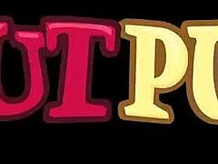 The team bangs bbw molly moonrock, covering her big tits with cum.