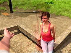 Playing summer heat 18 game with friends on a hot day