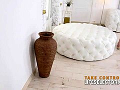 Angelin Joy pleases two cocks with her big tits and ass in hardcore POV sex.