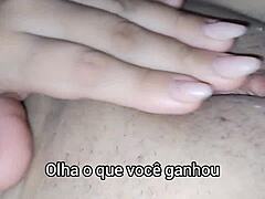 Brazilian Amateur Challenges Partner to Make Her Cum, Calling Him Cuckold in USA Extreme Scene