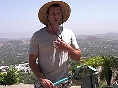 Hey poolboy, see this toy in my tight ass?