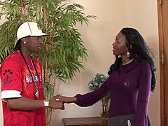 Conversational-Neutral Hey, Nyomi is reviewing her assistant's performance in this scene with various positions like doggystyle and missionary.