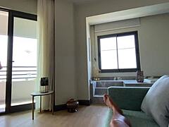 Step Sister Pov Fuck During Vocations in Hotel Room. Hot Cum in Mouth!