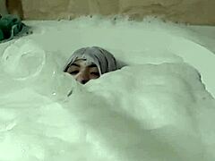 Cyno models cosplay costumes in solo bubble bath adventure