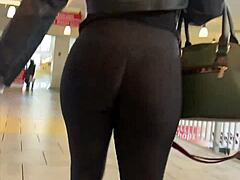 Yoga pants season is here with those hidden big ass leggings moments in candid views.