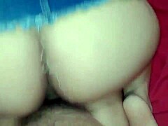 WATCH THIS LATINA TEEN BITCH RIDE MY COCK AFTER THE PARTY!