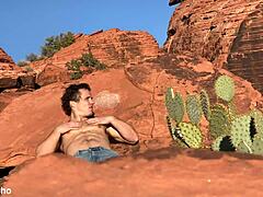 outdoor anal masturbation with assfucking