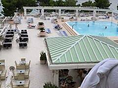 лиса и я мастурбируем вместе на балконе