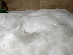 Cyno models cosplay costumes in solo bubble bath adventure