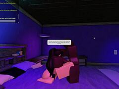 She begged for my monster cock to wreck her insides like in Roblox Studio... intense BDSM session!