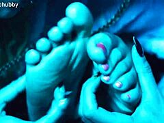 Detailed Tickling of Feet and Pussy Play with Lesbian Friend