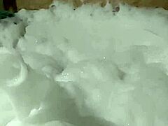 Cyno models cosplay costumes in solo bubble bath adventure