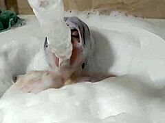 Cyno models cosplay costumes in solo bubble bath adventure