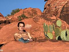 outdoor anal masturbation with assfucking