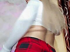 Hermosa transexual blanca nieves looks so stunning in that crossdressing outfit 😍