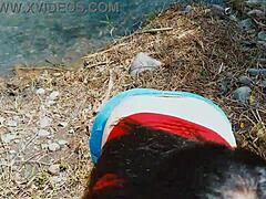 Risky blowjob in nature with wife 😍