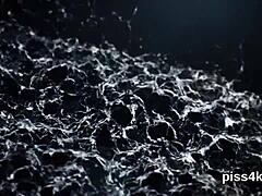 cute lezzie cuties sprayed with pee and masturbating