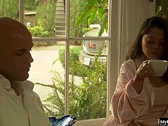 Beautiful redhead in ecstasy