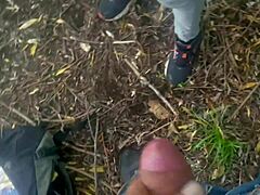 spanish milf hot wife - blowjob in public park - risky sex they saw us as passing - amateur real couple