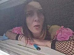 Stepsis caught in doggystyle through window