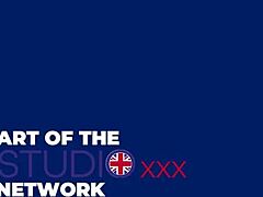 Beautiful blonde student interacts with her teacher in college