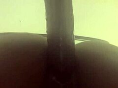wet ebony pussy playing with dildo