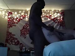 thick sexy white girl taking big black cock doggystyle