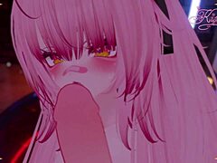 这个小坏蛋在无审查3D hentai中无情挑逗你，经过拒绝后积累到硬高潮。