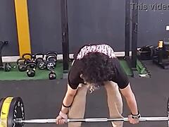 Fitness Session with Maluma Moaning.