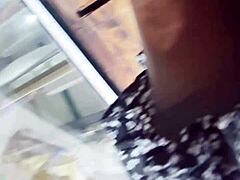 upskirt spying in the store