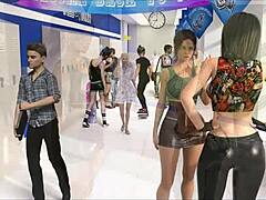 Kämpar genom utmanande spel-nivåer del 1 med intensiv fokus