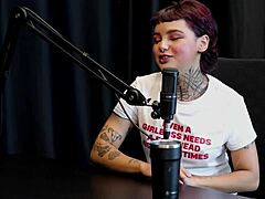 Fazia nervous before work, got tattooed in wild GROUP SEX outdoor POV - Annie Clementine on Sheer Red