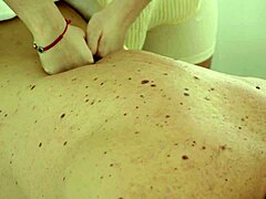 Wanna see a sensual massage turn into oiled handjob fun?