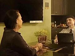 Sexy Secretary Works Hard On Friend's Huge Cock Outdoors!