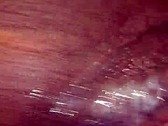 Devouring wet ebony pussy to orgasm