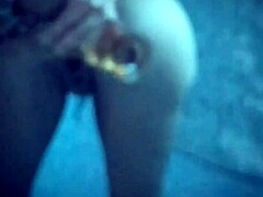 the young latina enjoys her private time with favorite toys in a solo session