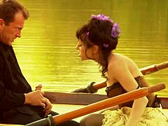 How Did Cute Brunette Ride Hard on a Boat?