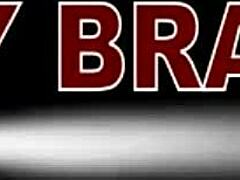 a delicious cock sucking and enjoyment experience happens with natural tits friend in homemade brunette blowjob