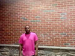 a private strip tease performed for free in warm weather